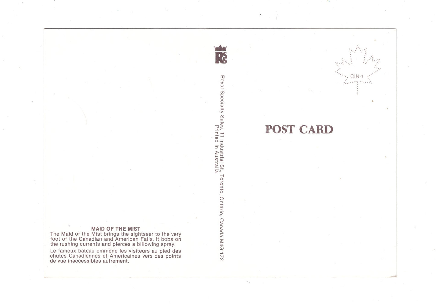 Ansichtskarte Niagara Falls / Kanada