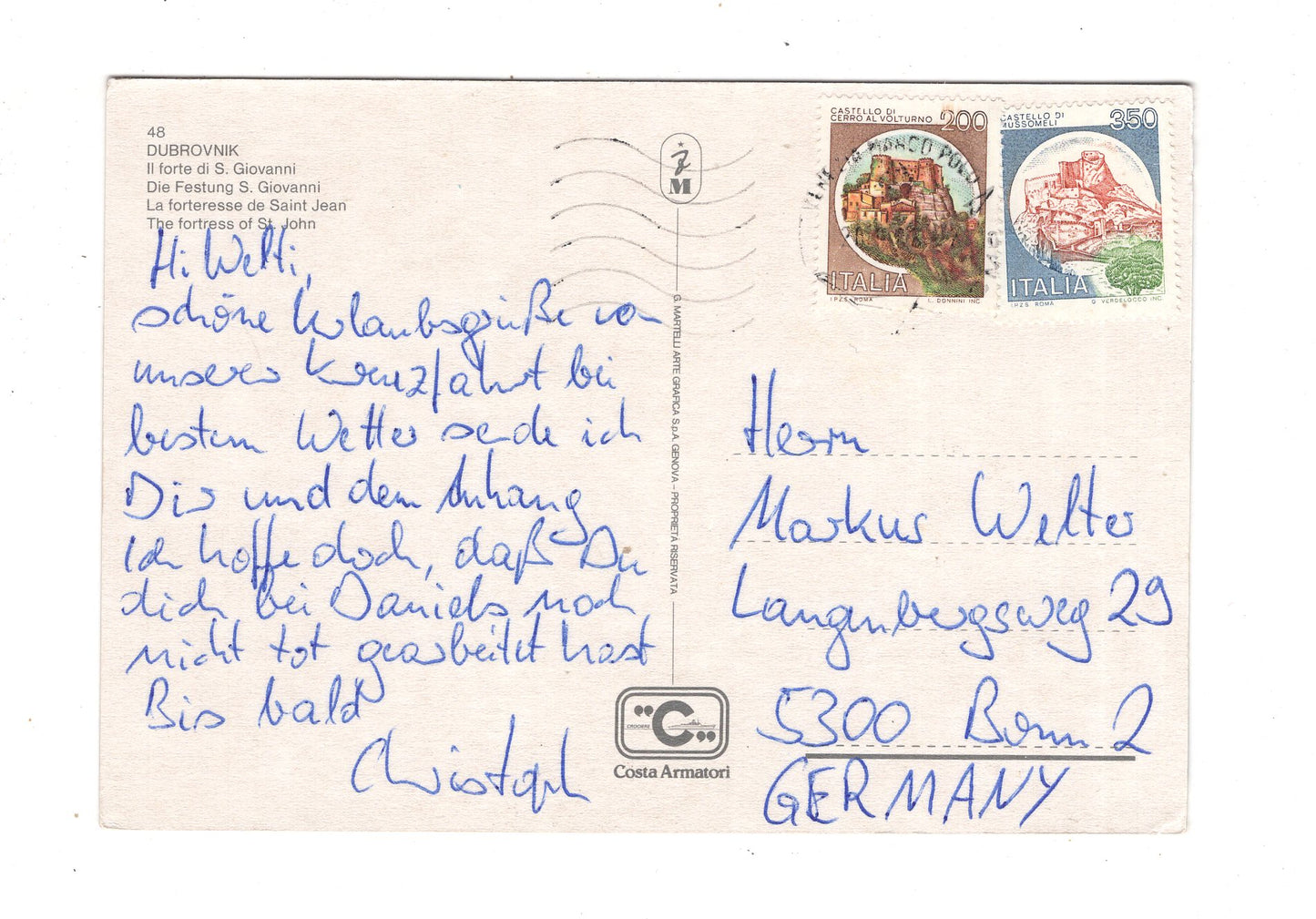 Ansichtskarte Dubrovnik / Kroatien / M1-70