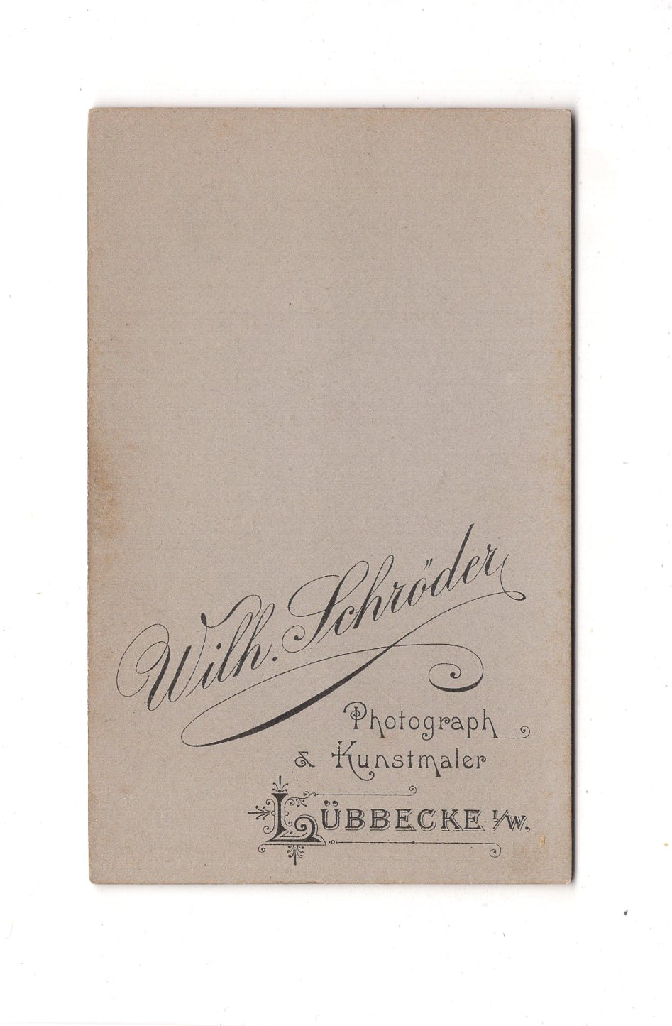 Fotografie Damenportrait - Lübbecke in Westfalen um 1900 / CDV C1-05