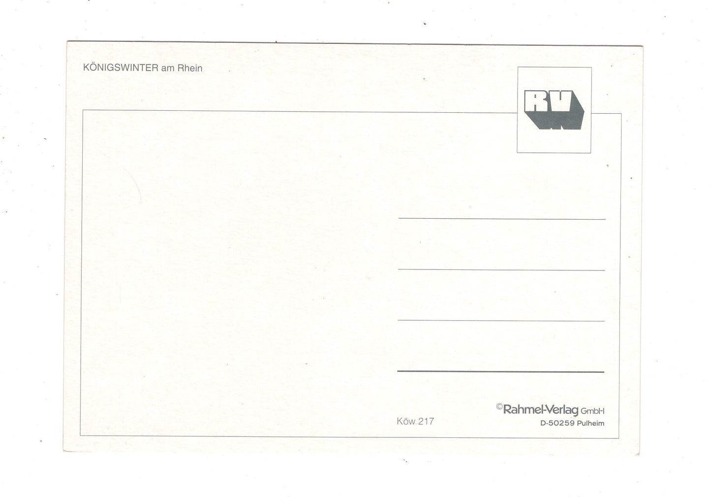 Ansichtskarte Königswinter am Rhein / Drachenfels / M1-65