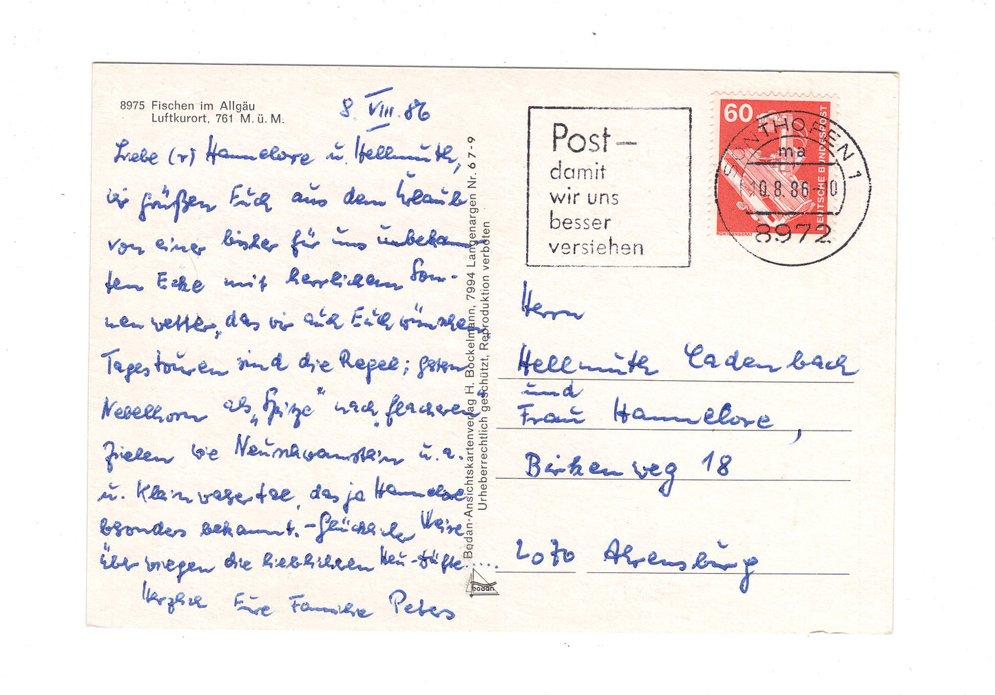 Ansichtskarte Fischen im Allgäu / H1-57