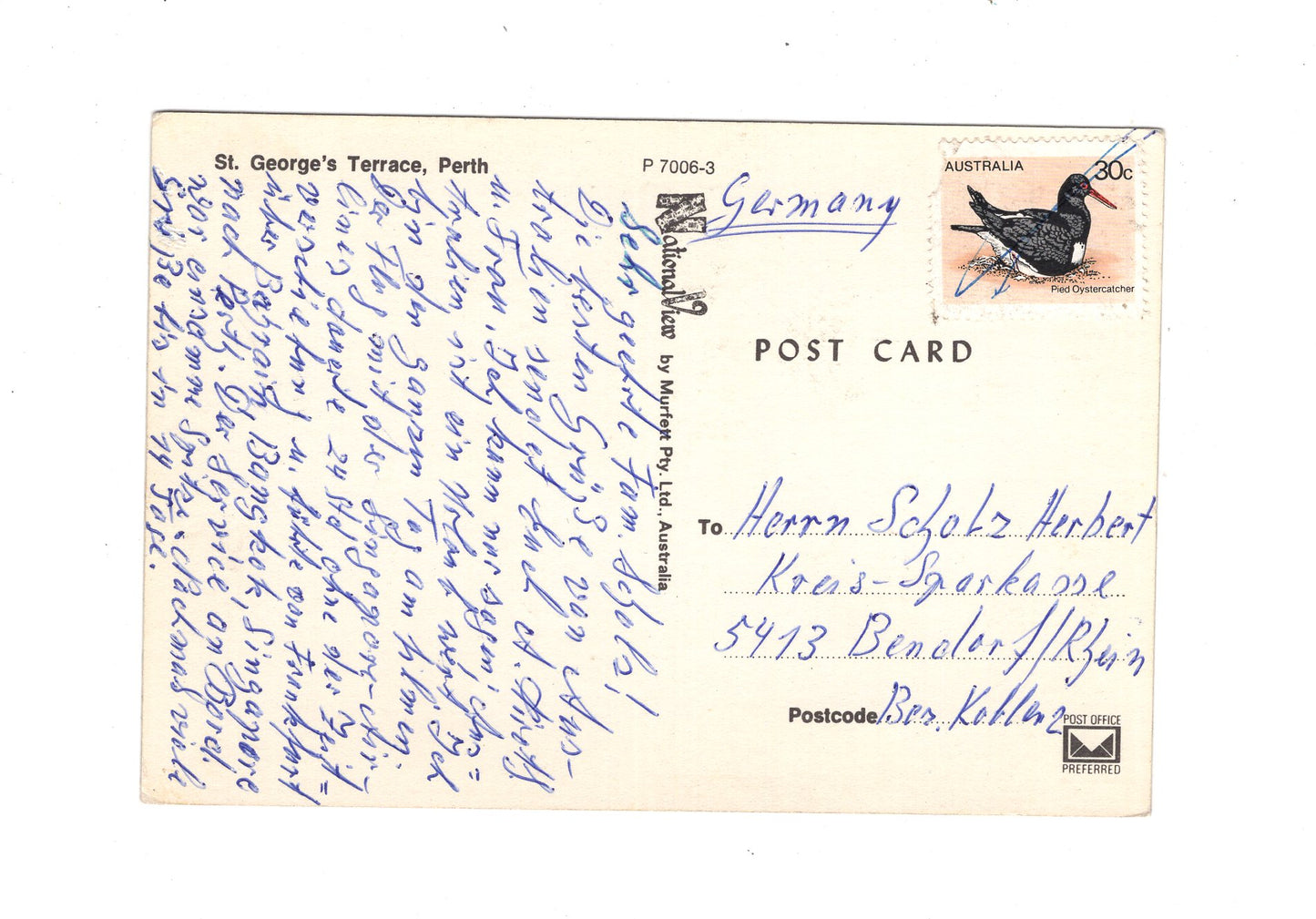 Ansichtskarte St. George´s Terrace / Perth / Australien