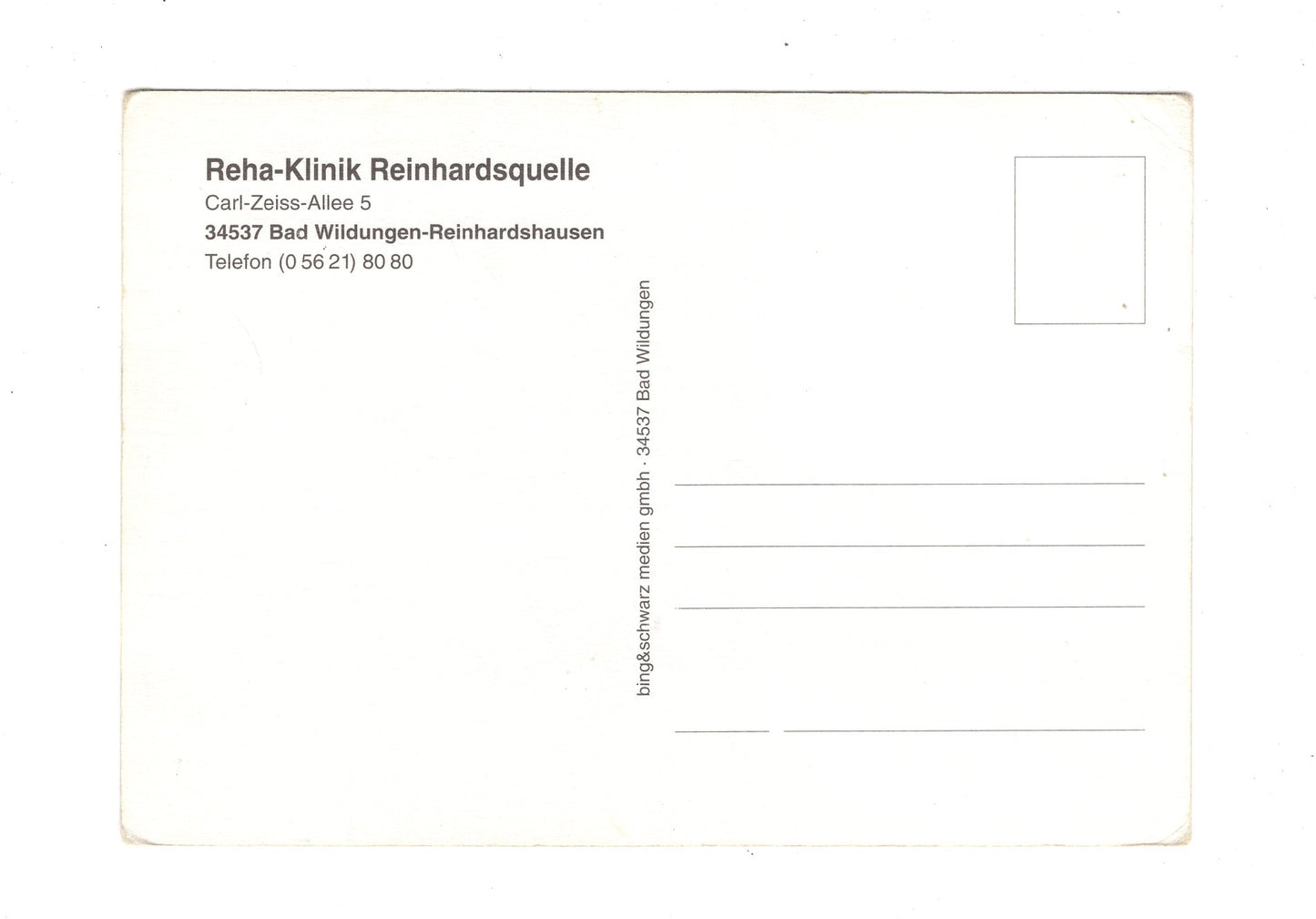 Ansichtskarte Bad Wildungen-Reinhardshausen / Reha-Klinik Reinhardsquelle