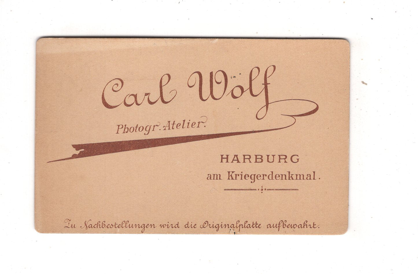 Fotografie Soldat - Hamburg-Harburg um 1880 / CDV M1-08