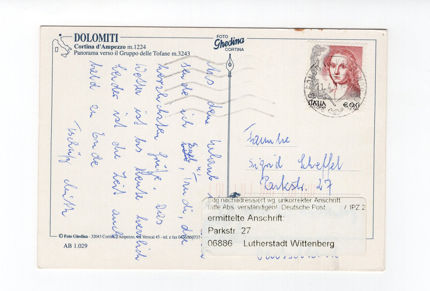 Ansichtskarte Dolomiten / Cortina d’Ampezzo / Italien