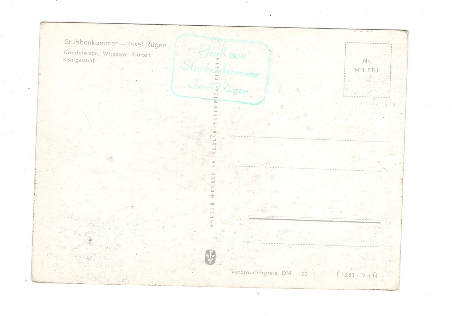 Ansichtskarte Insel Rügen / Stubbenkammer / L1-68