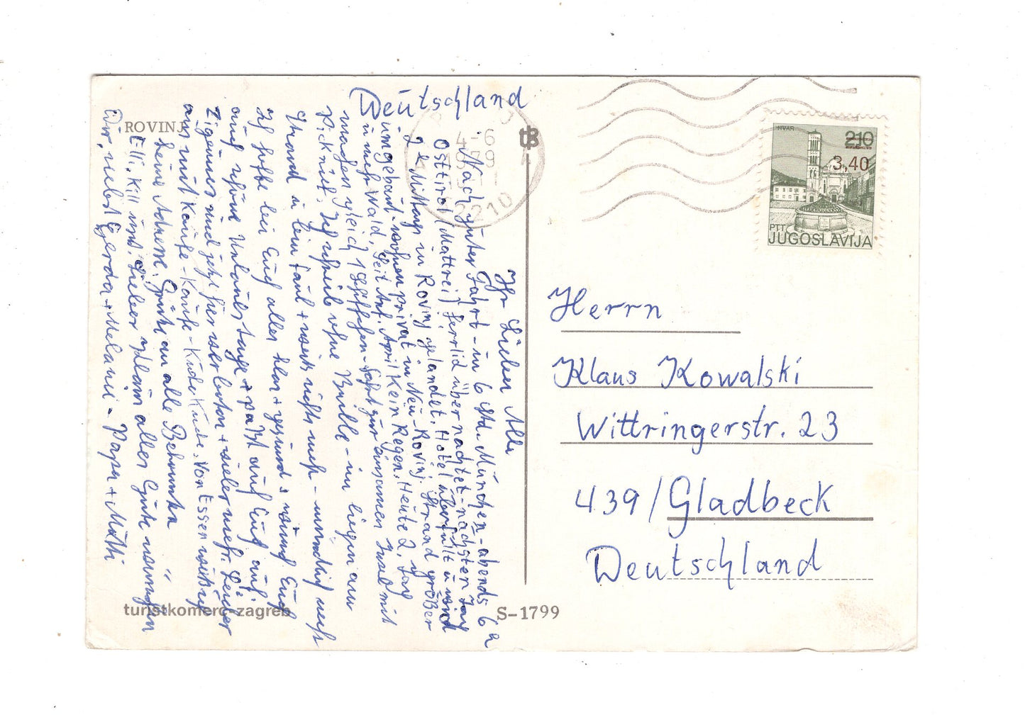 Ansichtskarte Rovinj / Kroatien / M1-70