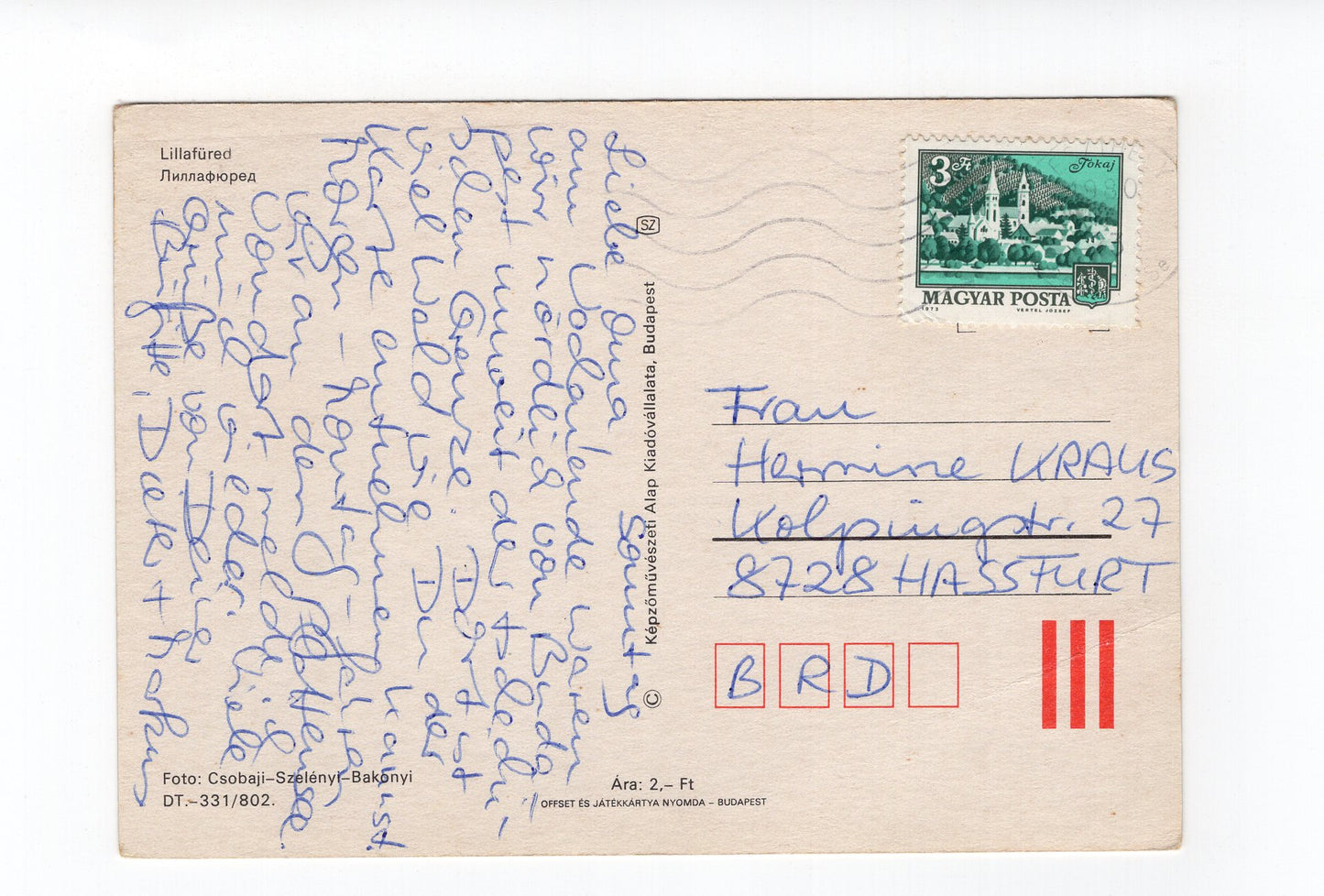 Ansichtskarte Lillafüred / Ungarn