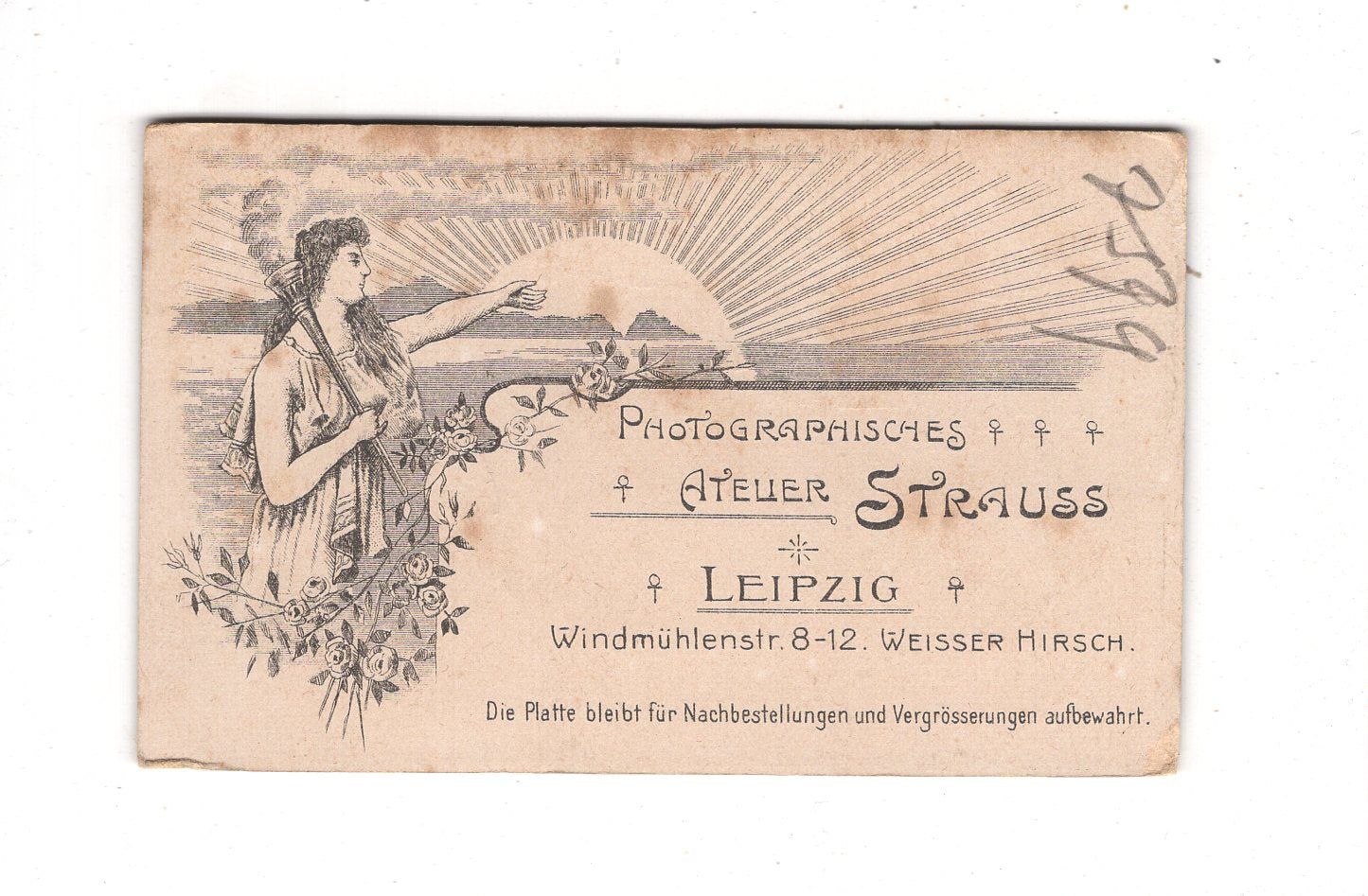 Fotografie Feine Dame - Leipzig 1890er / CDV L1-27