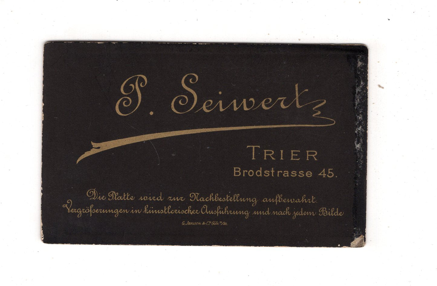 Fotografie Soldat - Trier 1880er / CDV M1-08