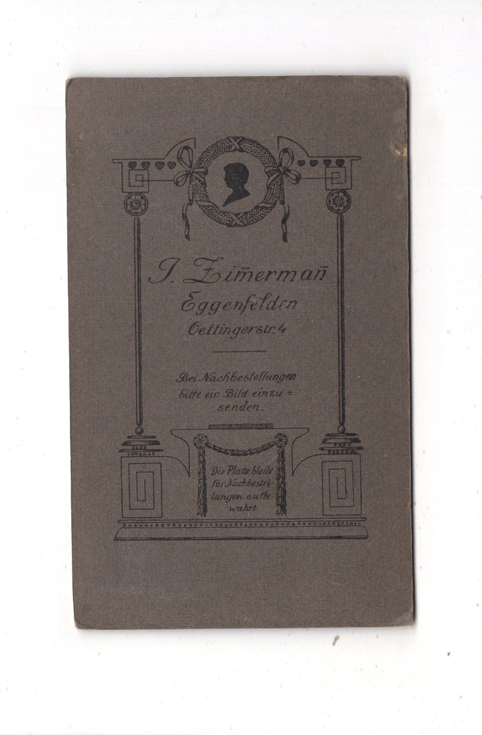 Fotografie Soldat - Eggenfelden 1910er / CDV M1-09