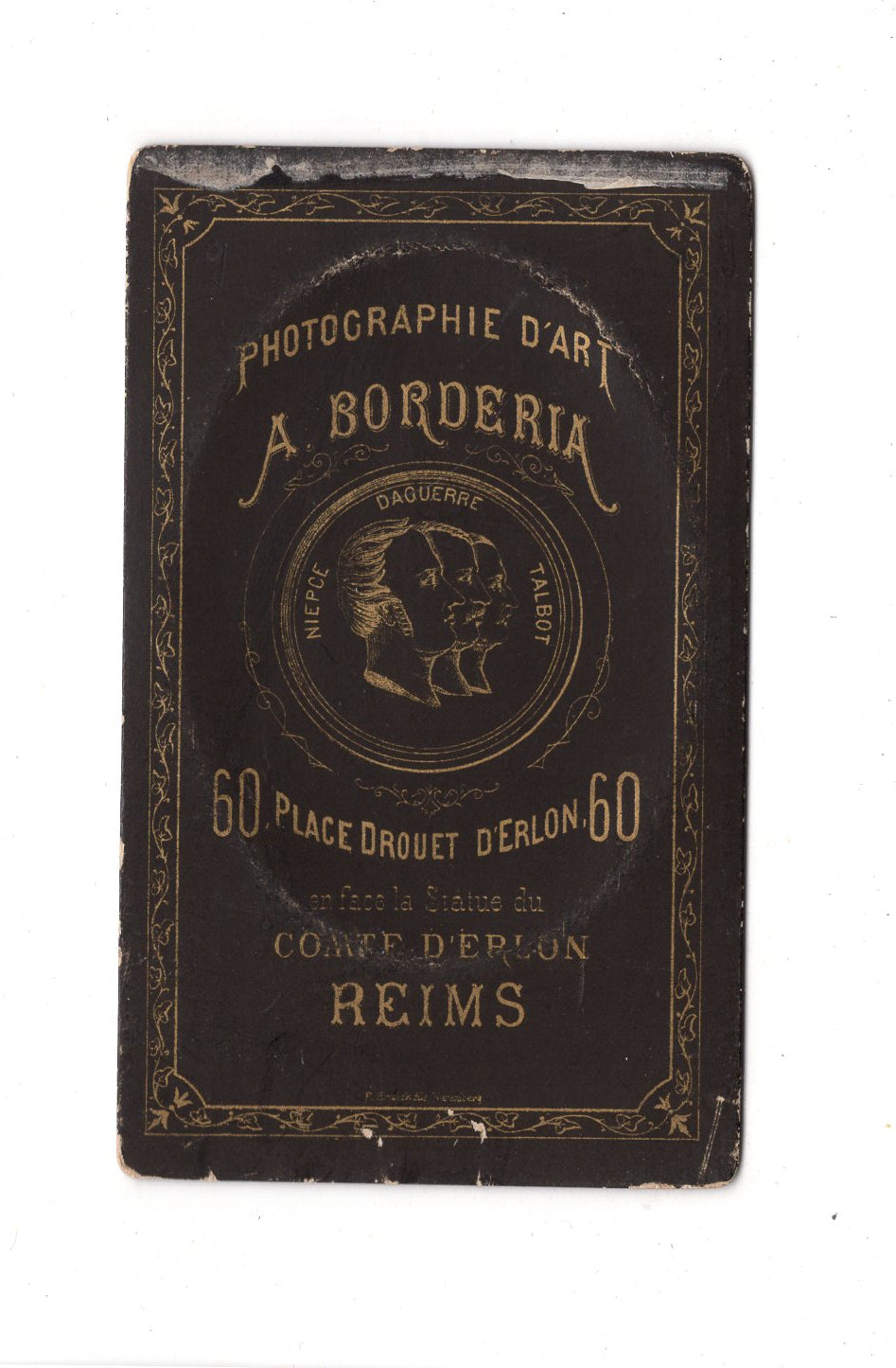 Fotografie Damenportrait - Reims 1880er / CDV C1-06
