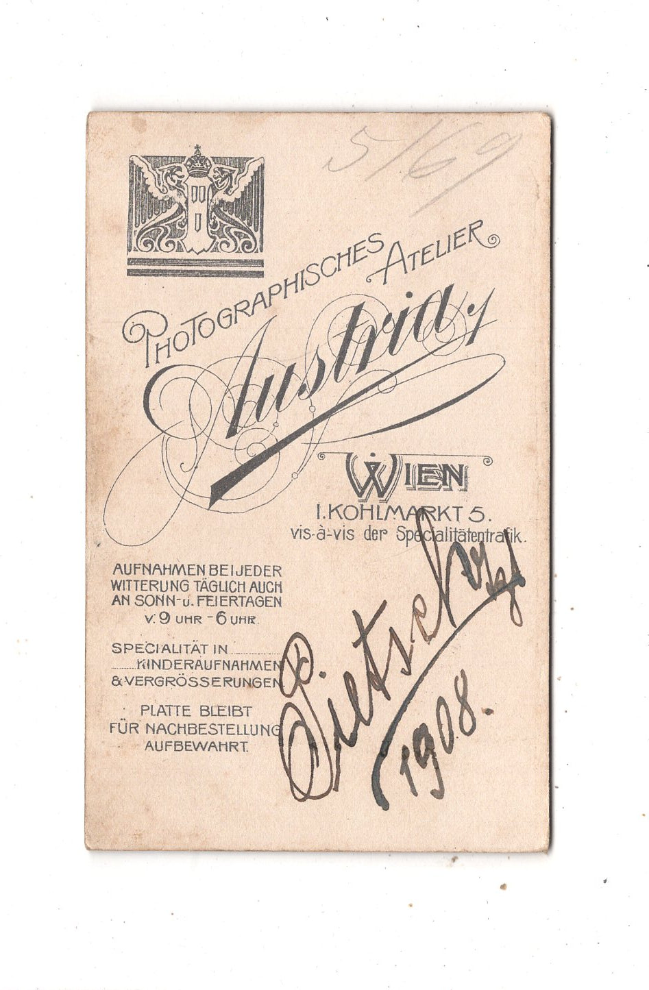 Fotografie K. u. k. Soldat - Wien 1908