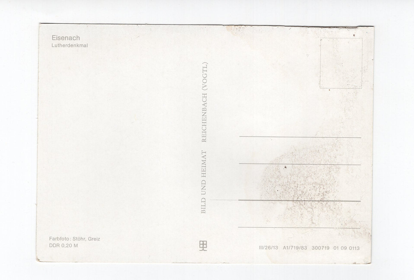 Ansichtskarte Eisenach / Luther-Denkmal