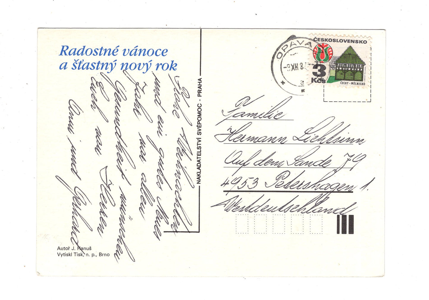 Ansichtskarte Feiertage / Frohe Weihnachten / K1-63