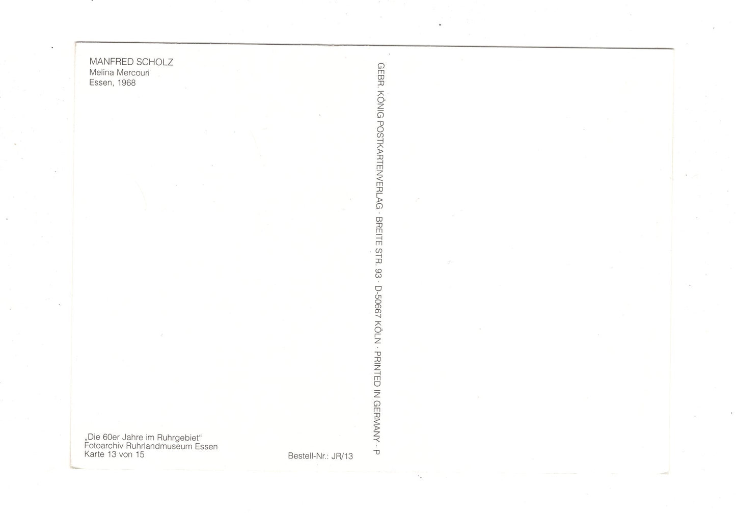 Ansichtskarte Sängerin Melina Mercouri