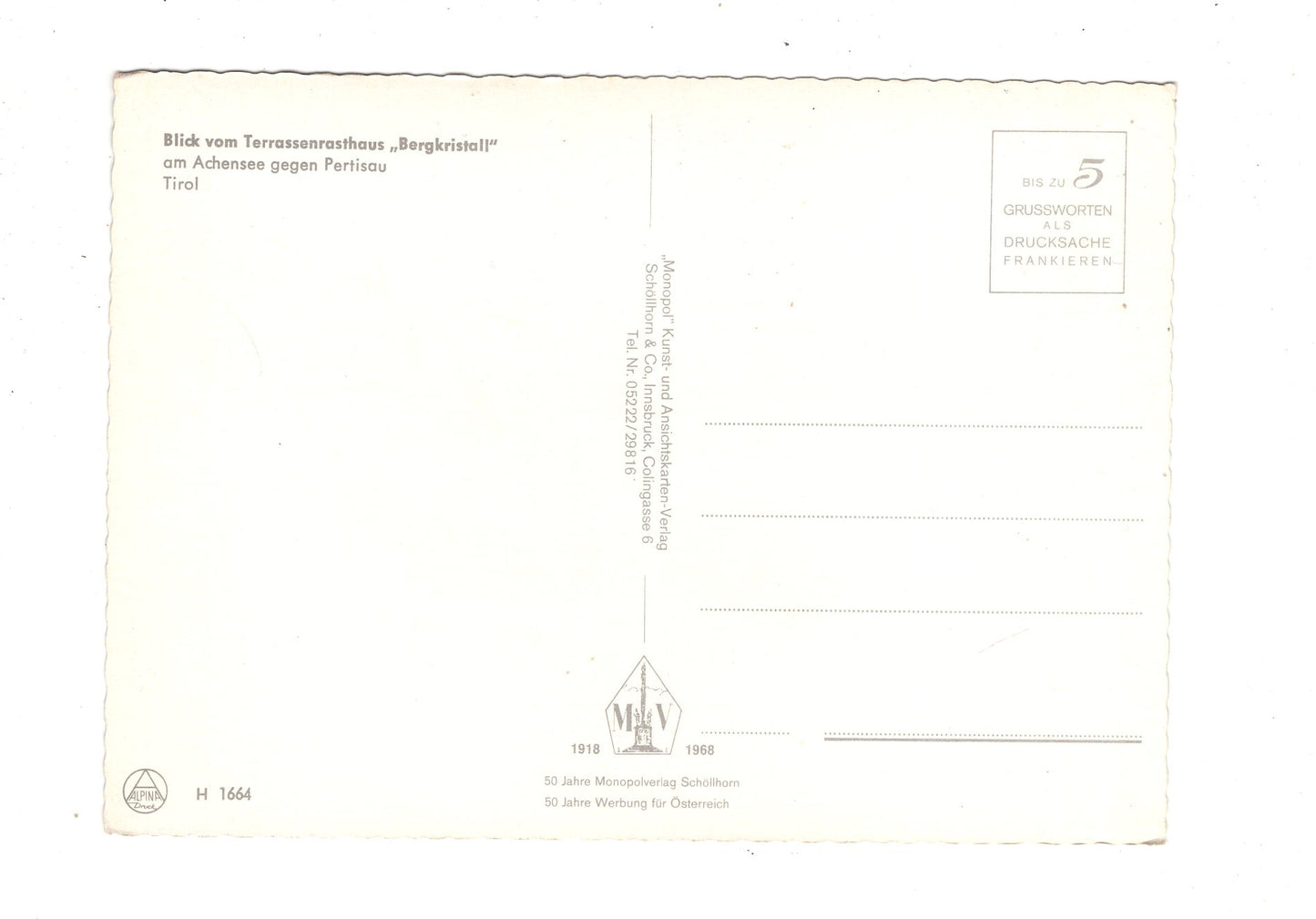 Ansichtskarte Achensee gegen Pertisau / Tirol / Österreich / N1-67