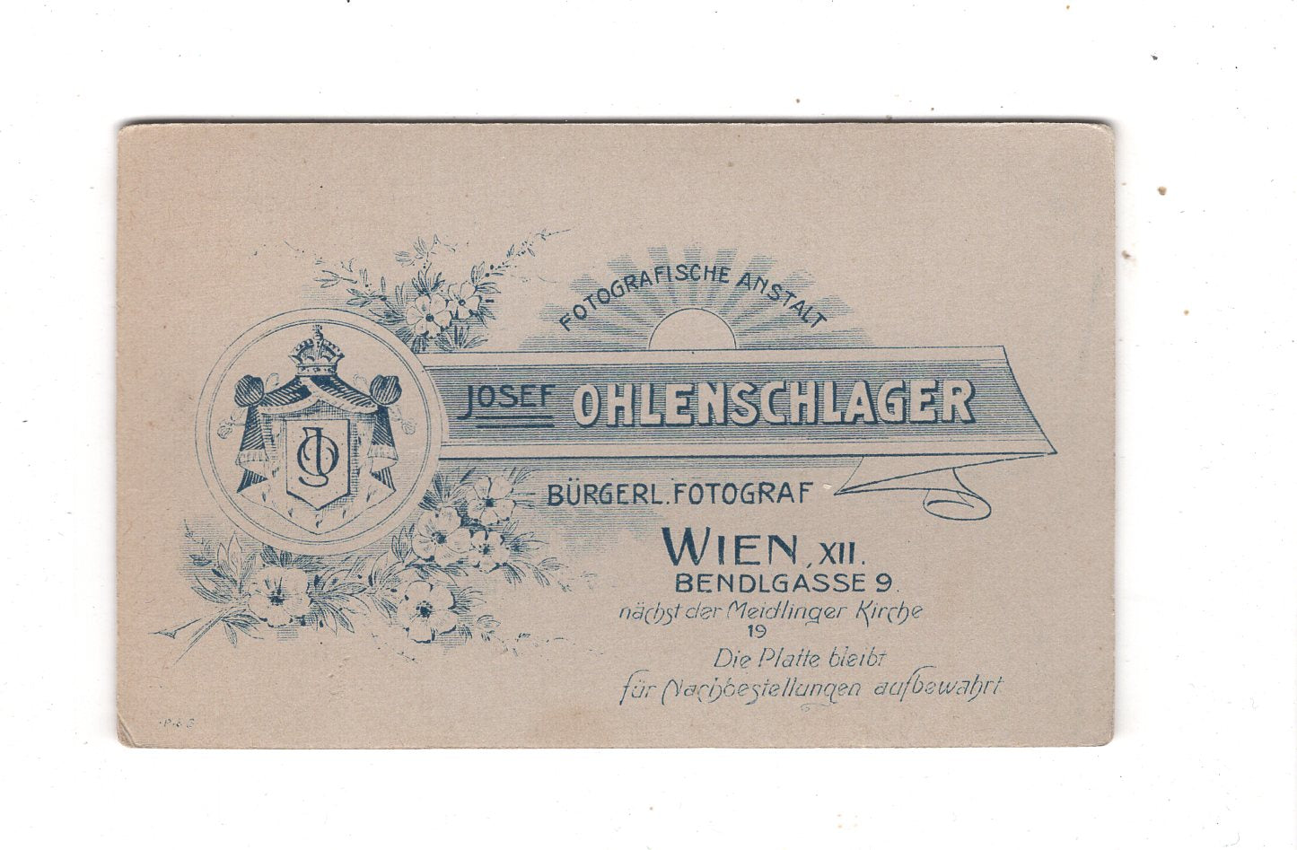 Fotografie Damenportrait - Wien 1910er / CDV N1-16