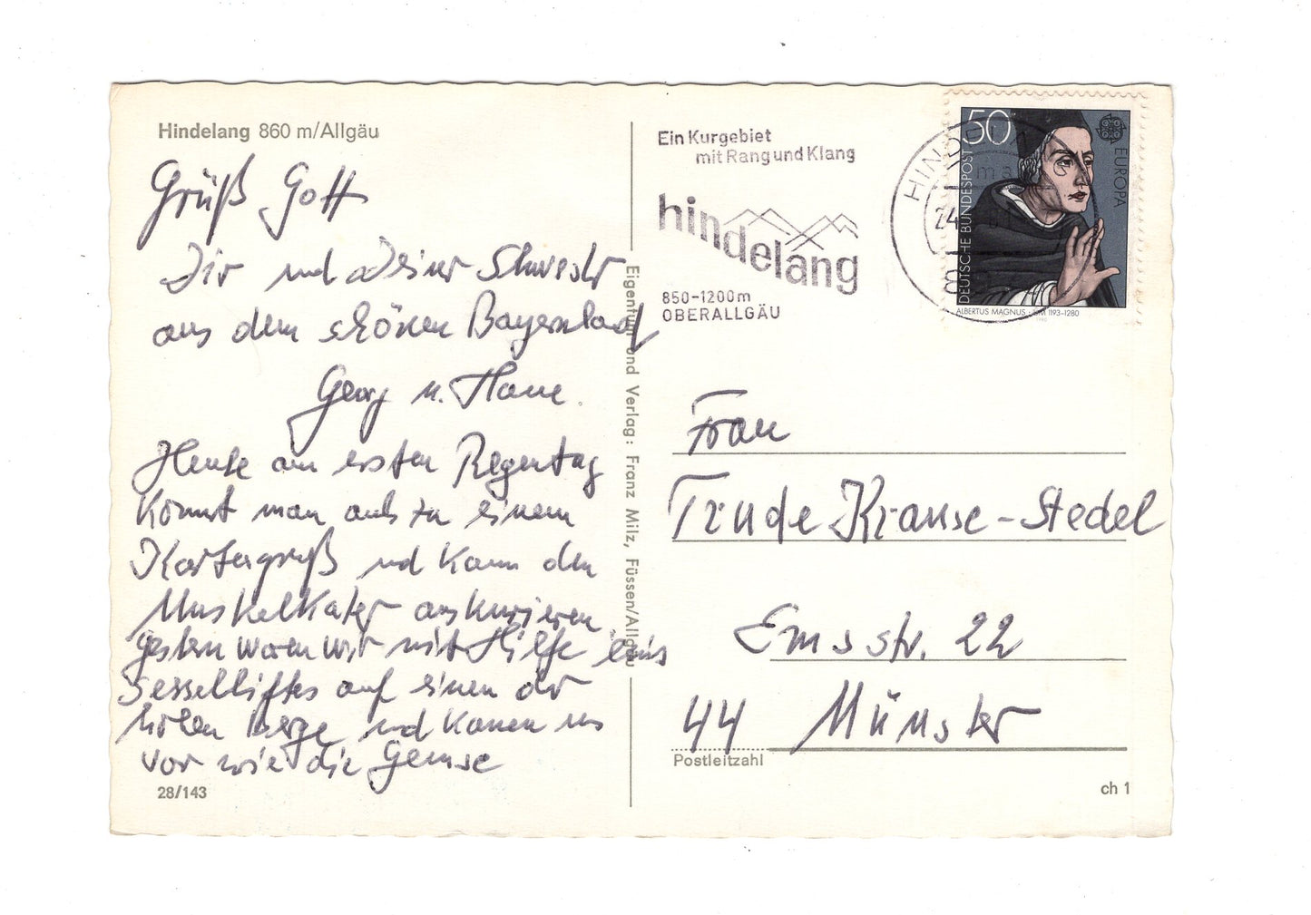 Ansichtskarte Hindelang im Allgäu / H1-57