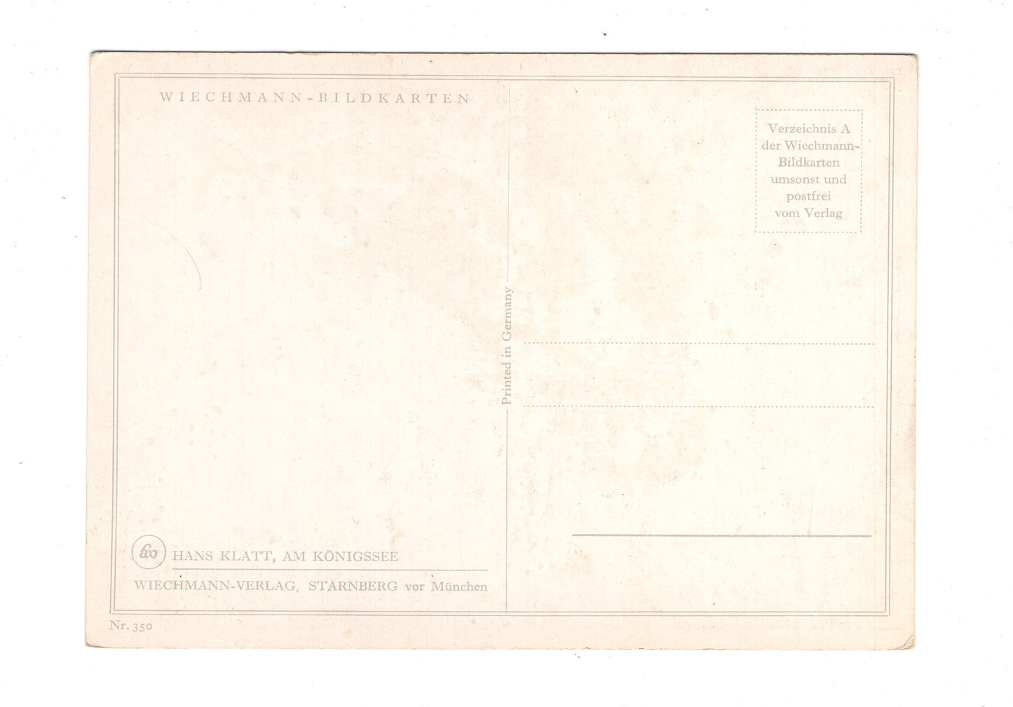 Ansichtskarte / Kunst / Hans Klatt - Am Königssee / G1-61