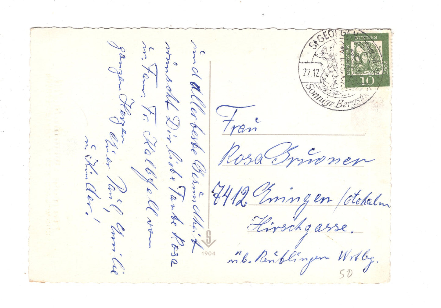 Ansichtskarte Feiertage / Frohe Weihnachten / K1-63