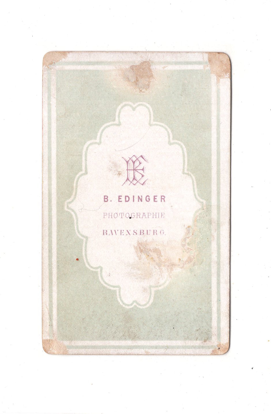 Fotografie Herrenportrait - Ravensburg 1870er / CDV C1-24