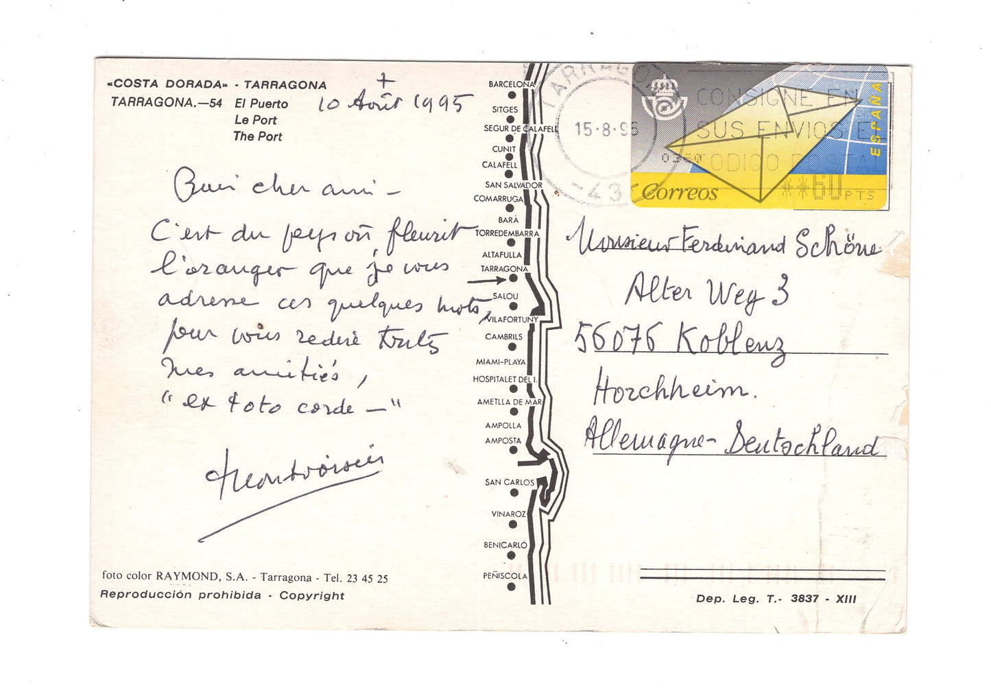 Ansichtskarte Tarragona / El Puerto / Spanien