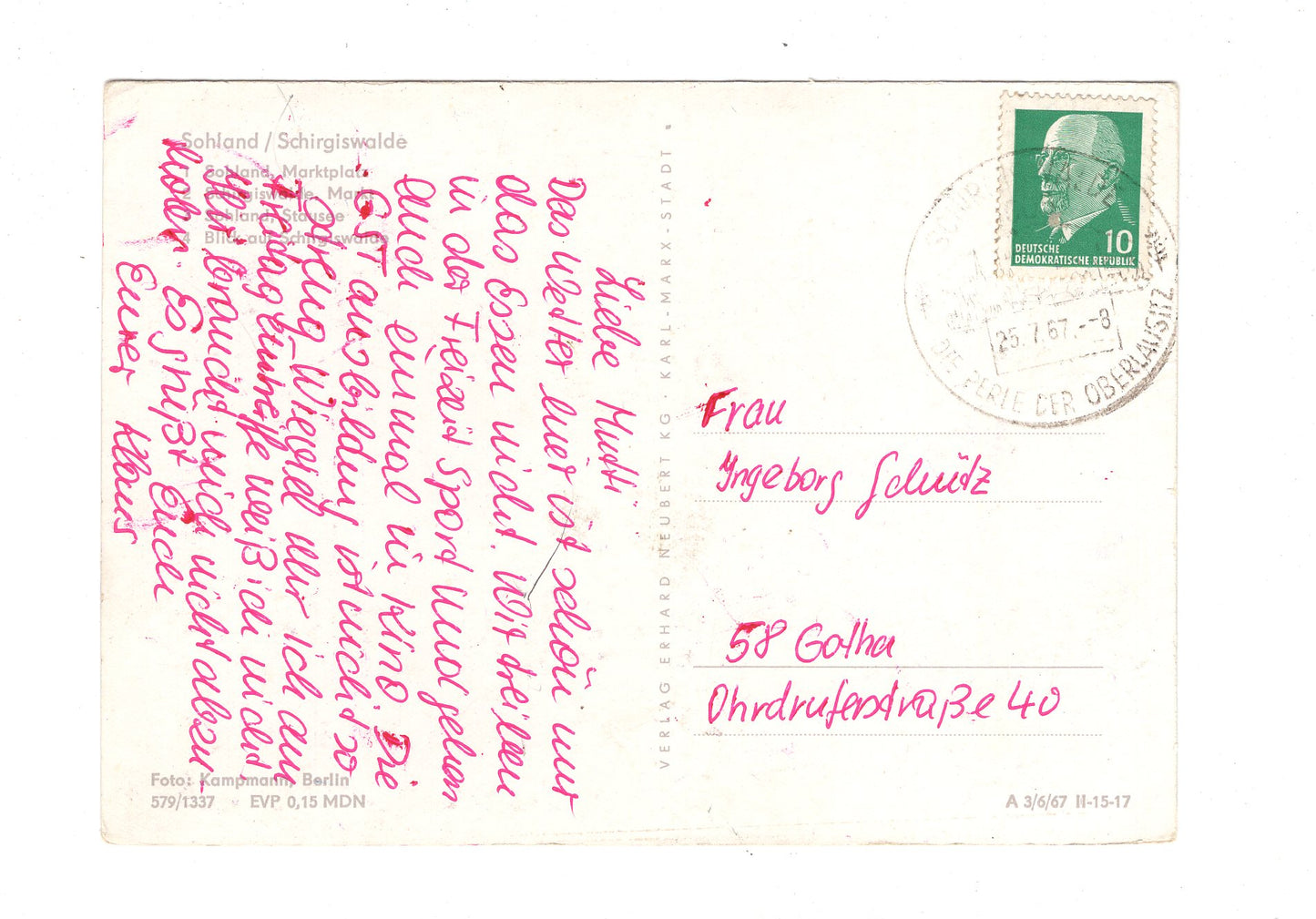 Ansichtskarte Sohland / Schirgiswalde / I1-54