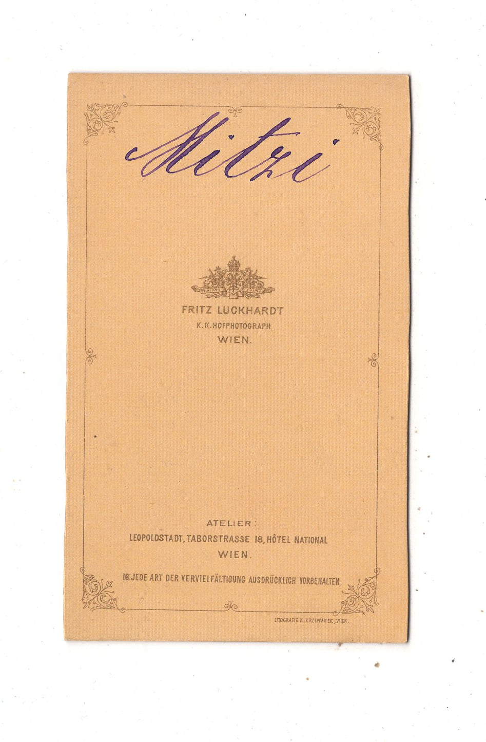 Fotografie Damenportrait - Wien 1870er / CDV N1-16