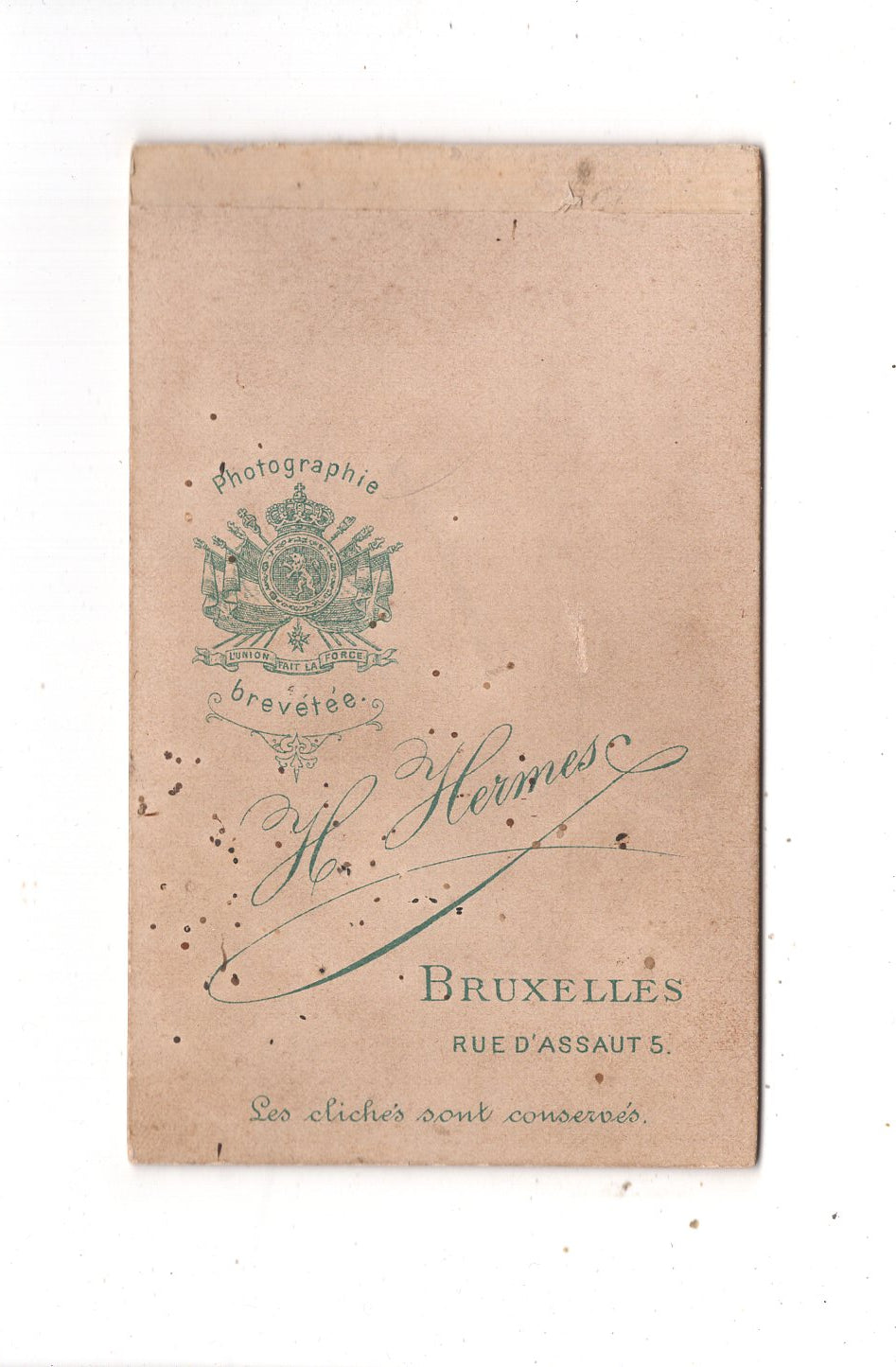 Fotografie Französischer Soldat - Bruxelles Brüssel 1880er