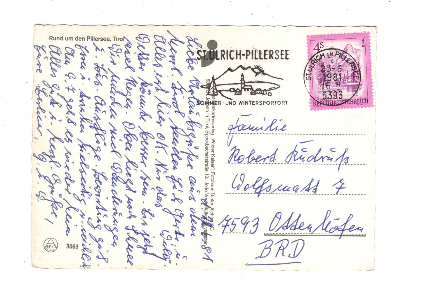 Ansichtskarte Rund um den Pillersee / Tirol / Österreich / N1-67