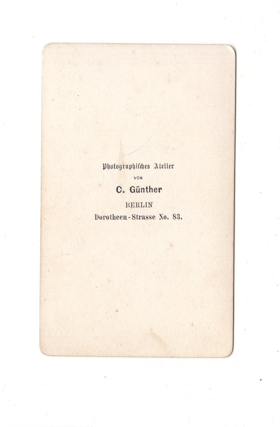 Fotografie Damenportrait - Berlin 1860er / CDV C1-06