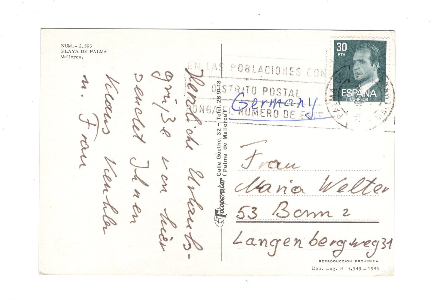 Ansichtskarte Mallorca / Playas de Palma / Spanien