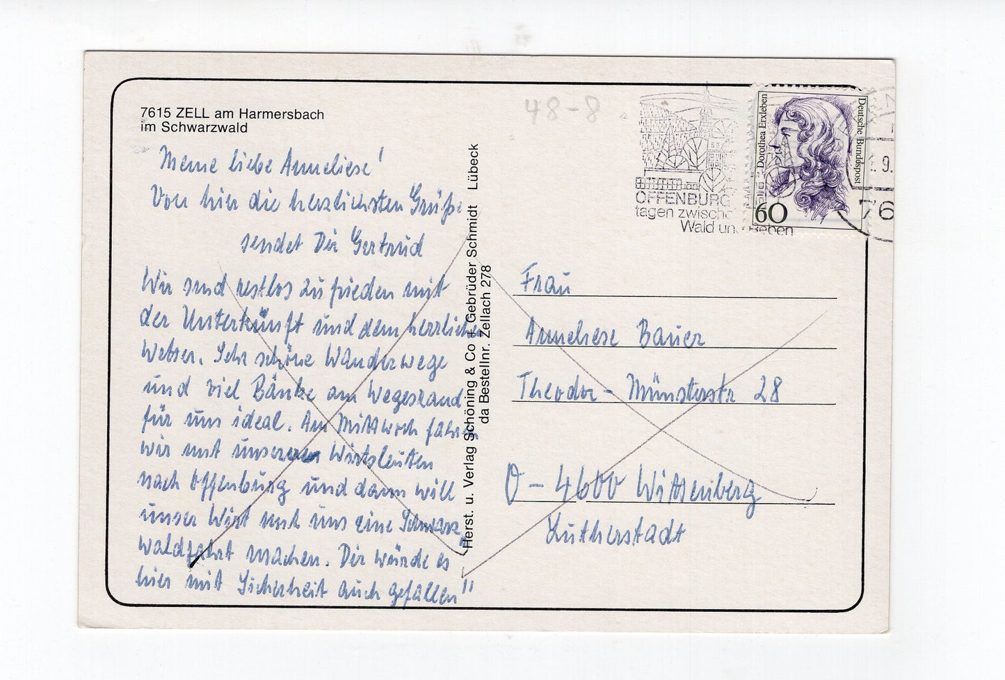 Ansichtskarte Zell am Harmersbach im Schwarzwald