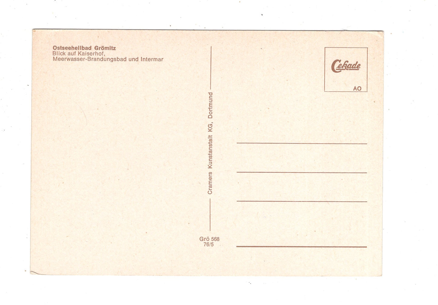 Ansichtskarte Ostseeheilbad Grömitz / Blick auf Kaiserhof / L1-68