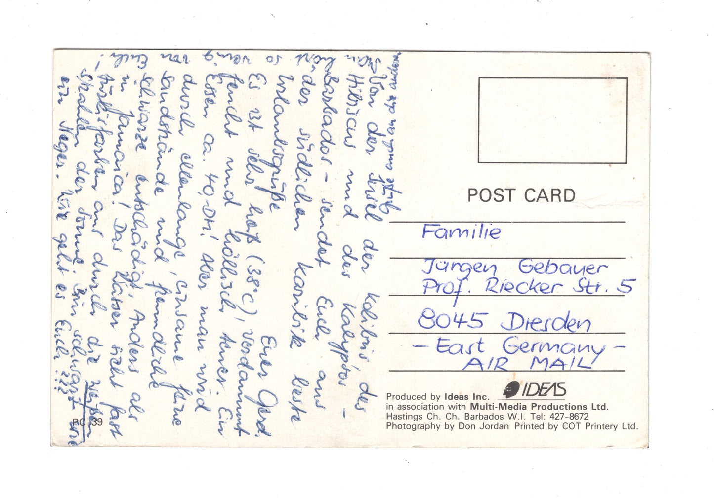 Ansichtskarte Sunset Moods / Barbados