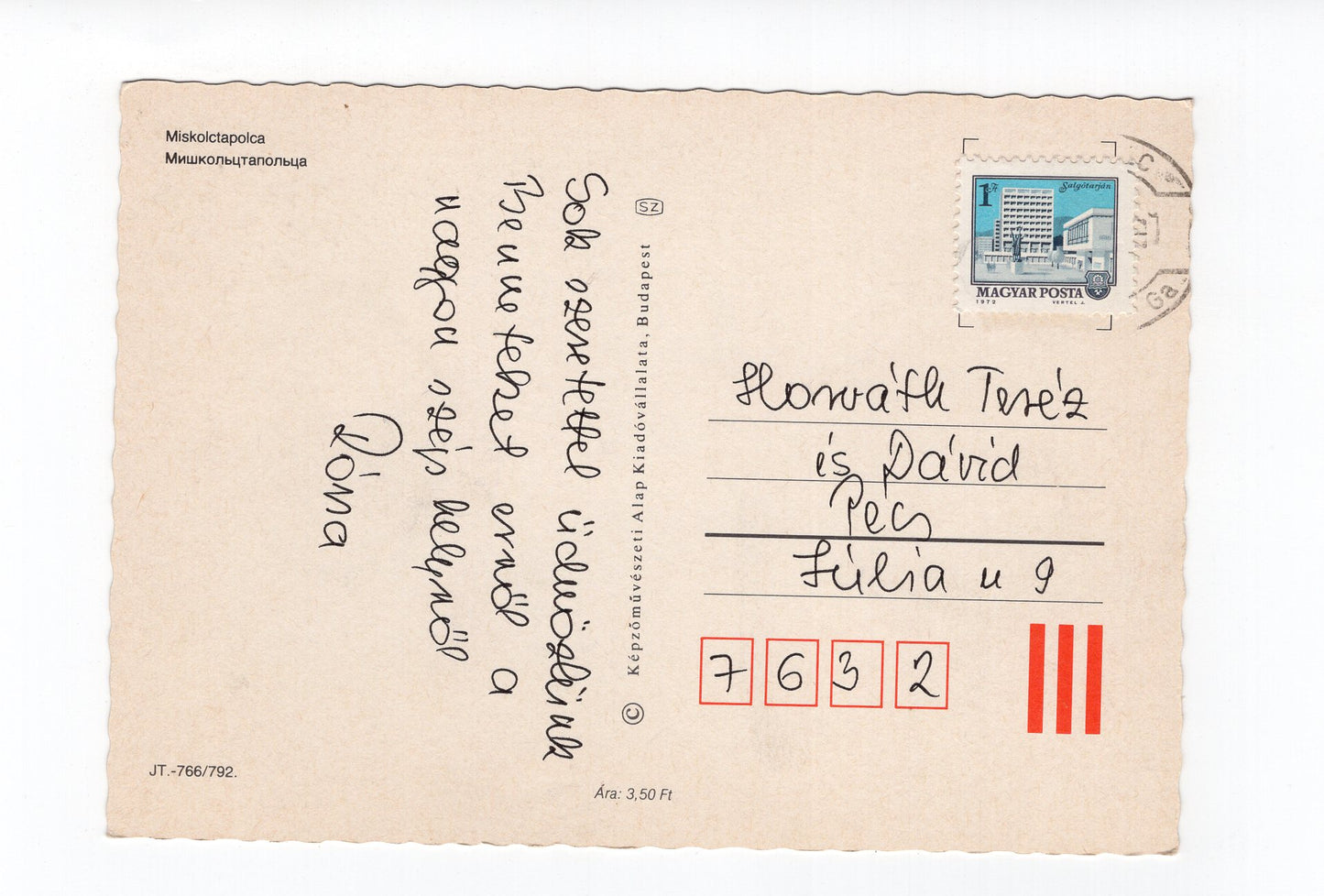 Ansichtskarte Miskolctapolca / Ungarn