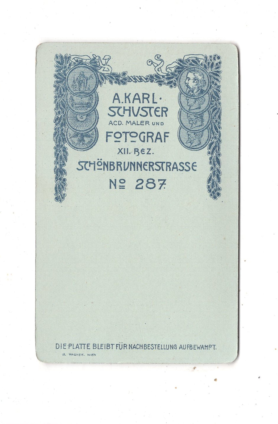 Fotografie Damenportrait - Wien um 1900 / CDV N1-16