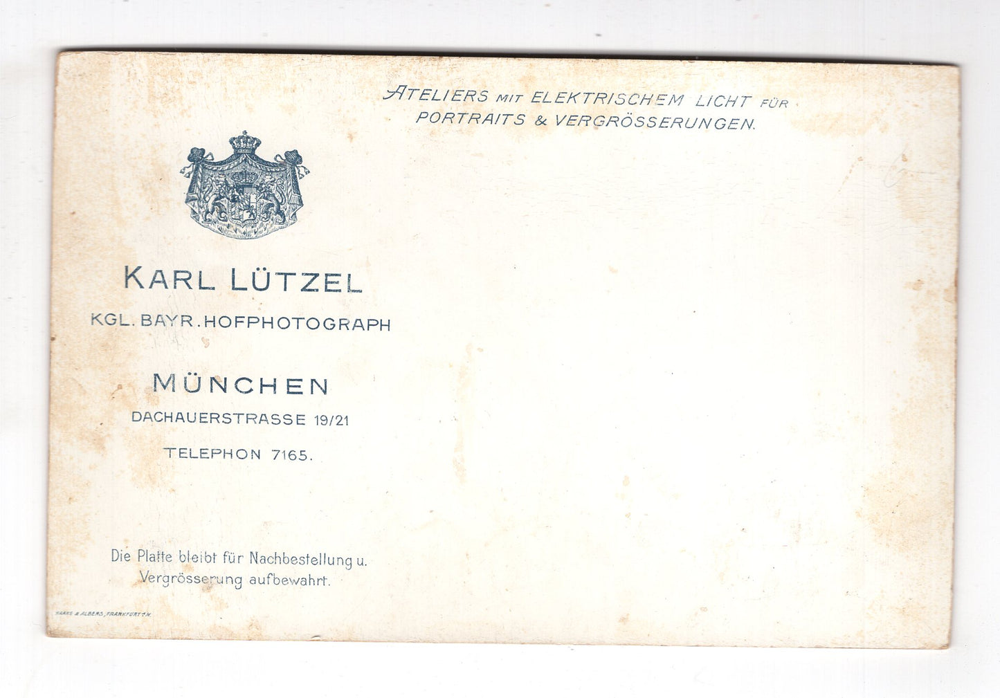 Fotografie Feine Dame - München 1898 / CAB W-28