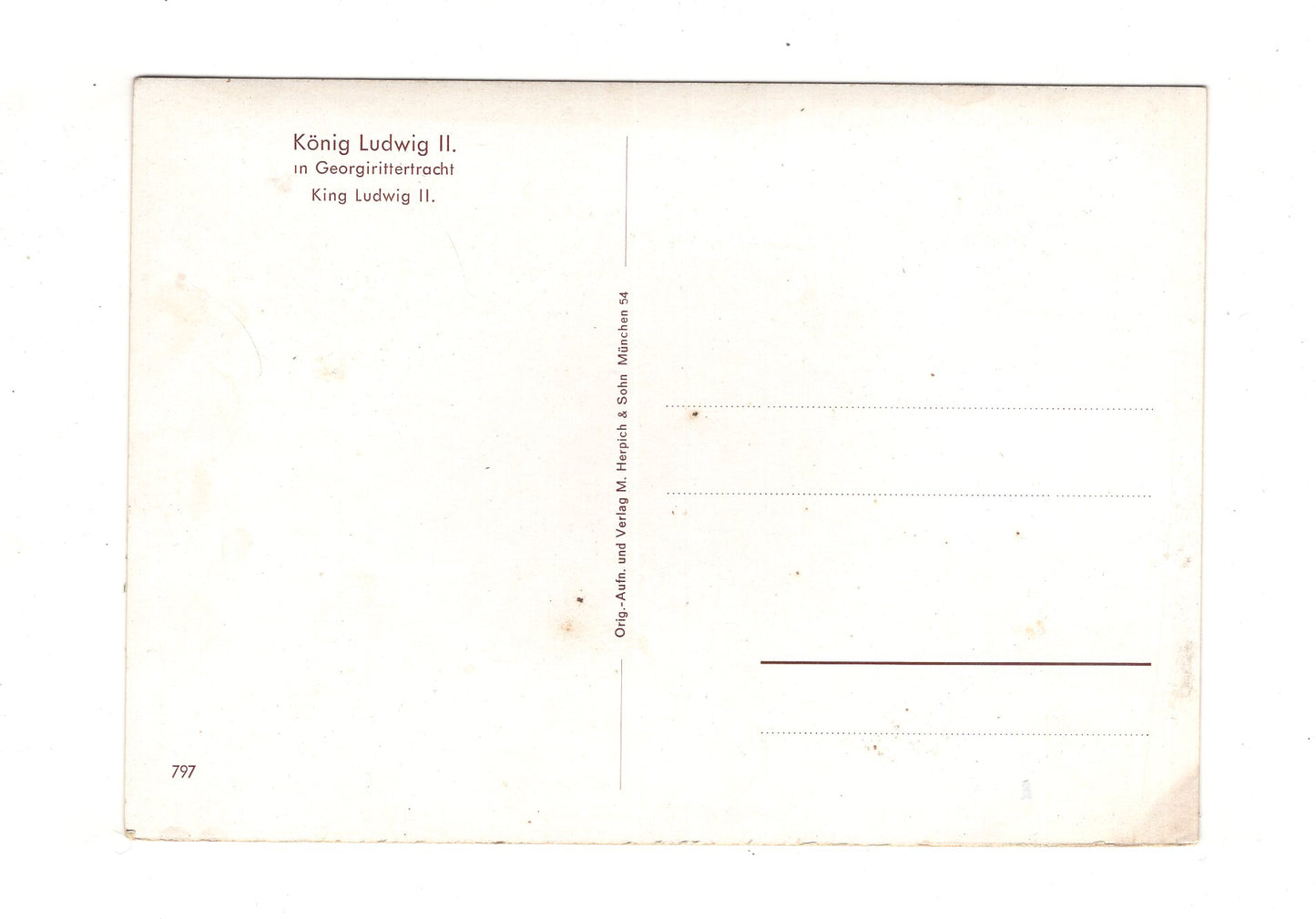 Ansichtskarte König Ludwig II.