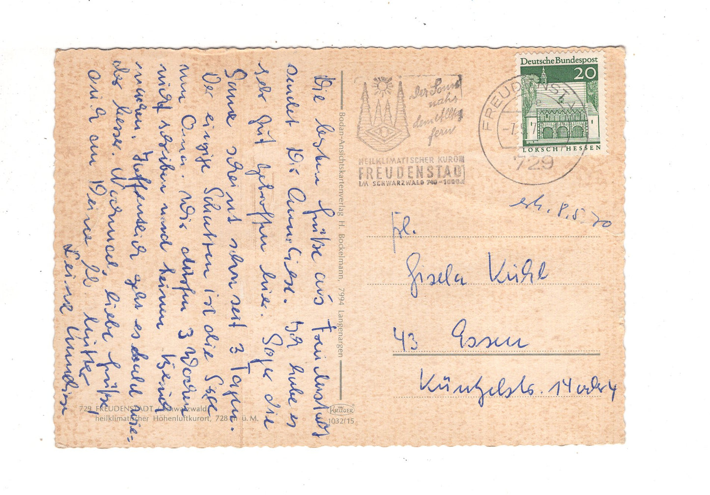 Ansichtskarte Freudenstadt im Schwarzwald / Rathaus +++ / J1-68