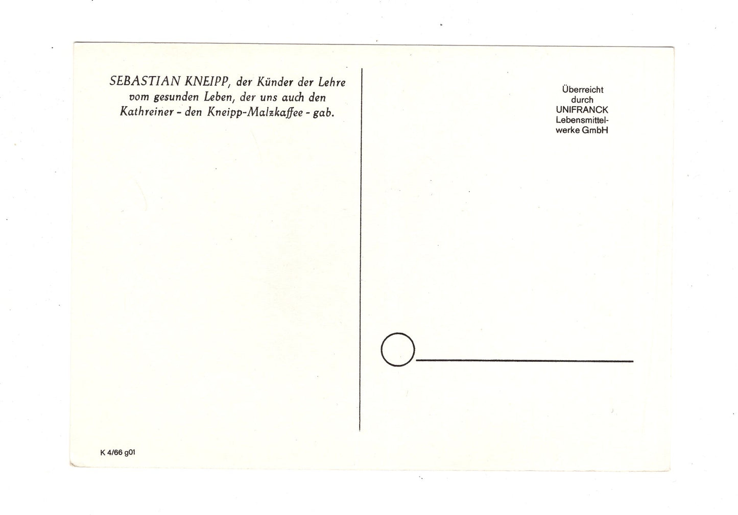 Ansichtskarte Priester Sebastian Kneipp