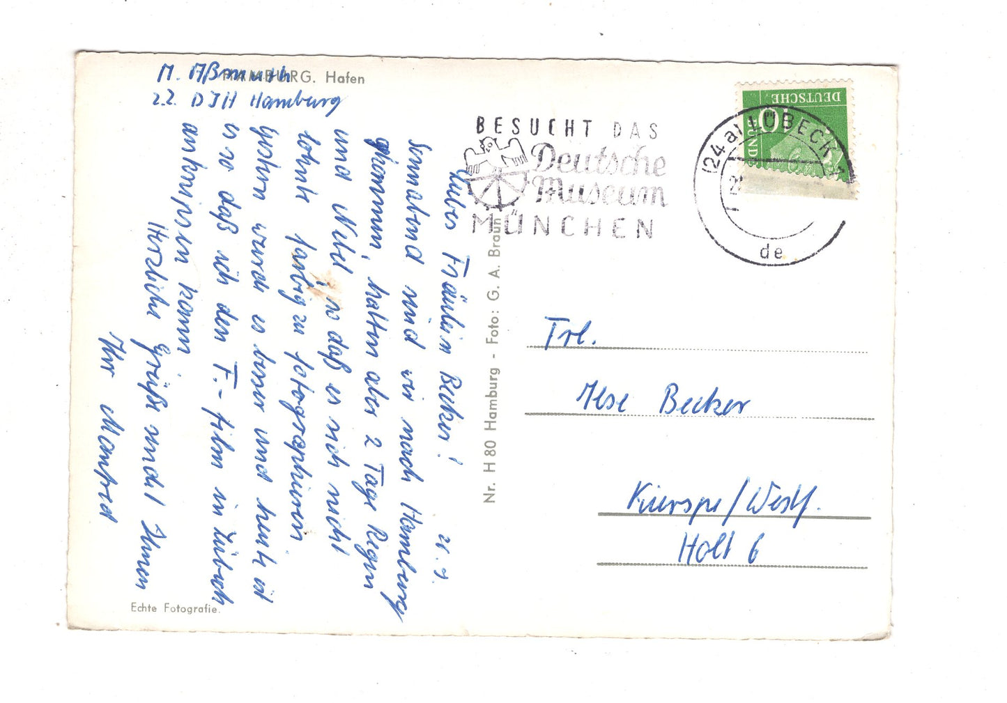 Ansichtskarte Hamburg / Hafen / I1-70