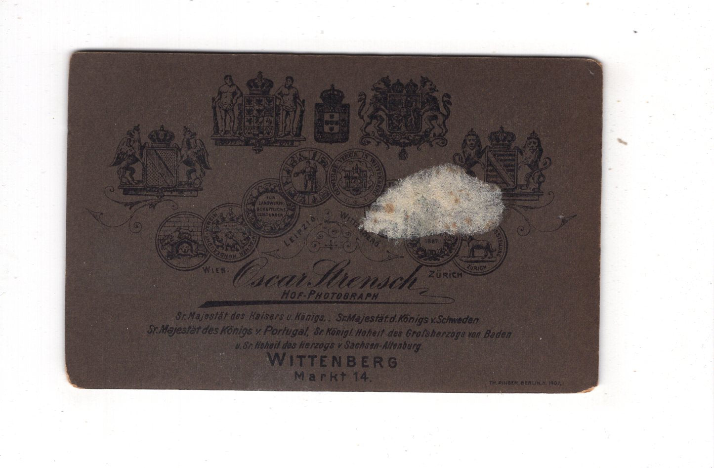 Fotografie Feine Dame - Wittenberg 1900er / CDV L1-27