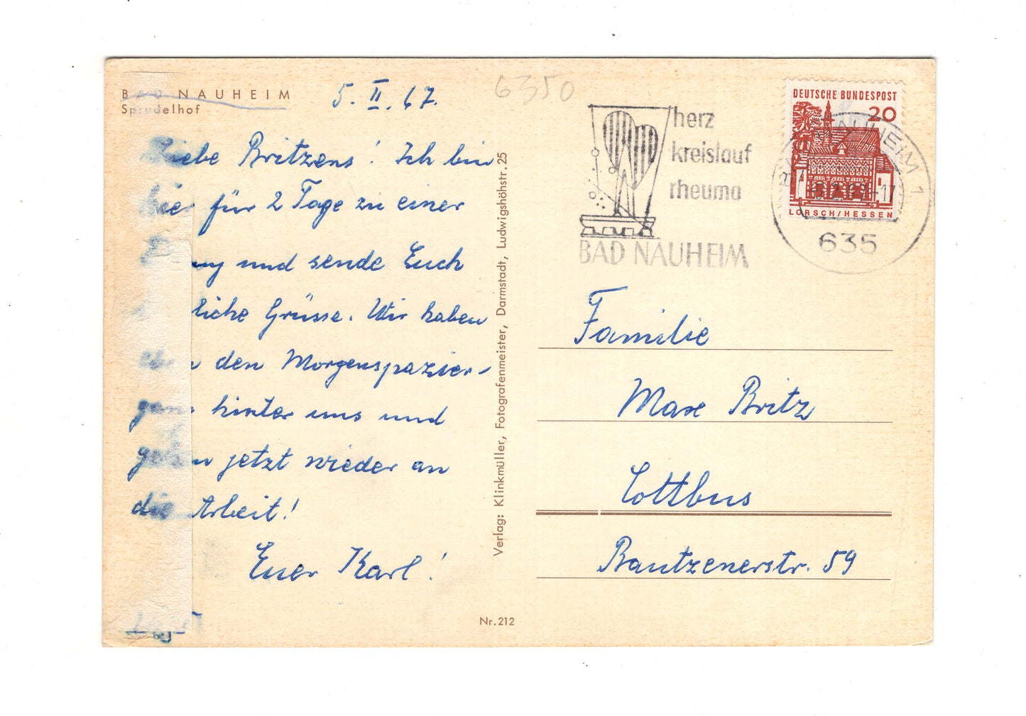 Ansichtskarte Bad Nauheim / Sprudelhof