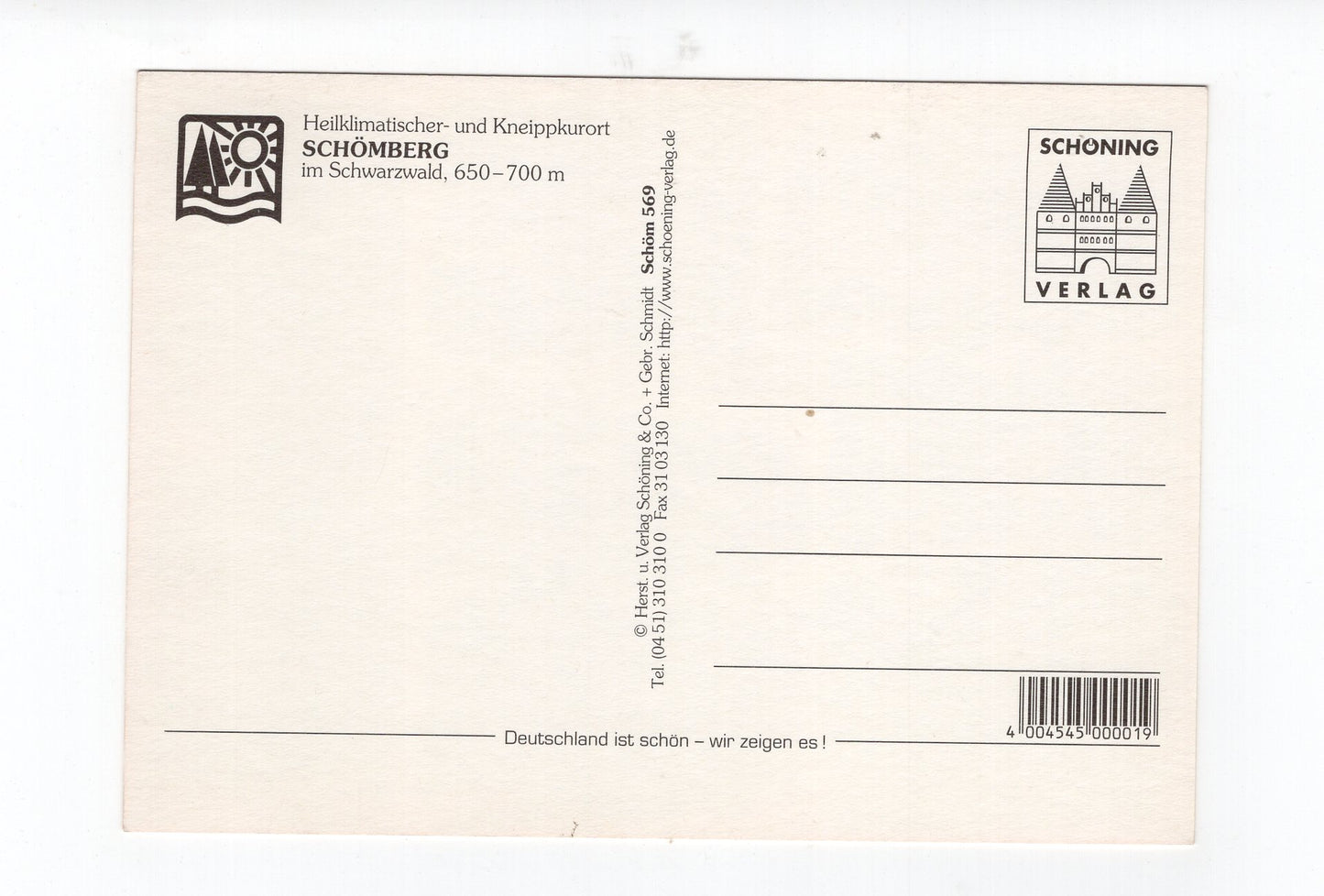 Ansichtskarte Schömberg im Schwarzwald