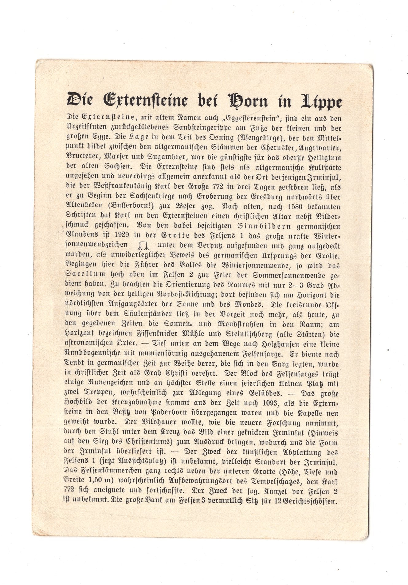 Ansichtskarte Die Externsteine bei Horn in Lippe