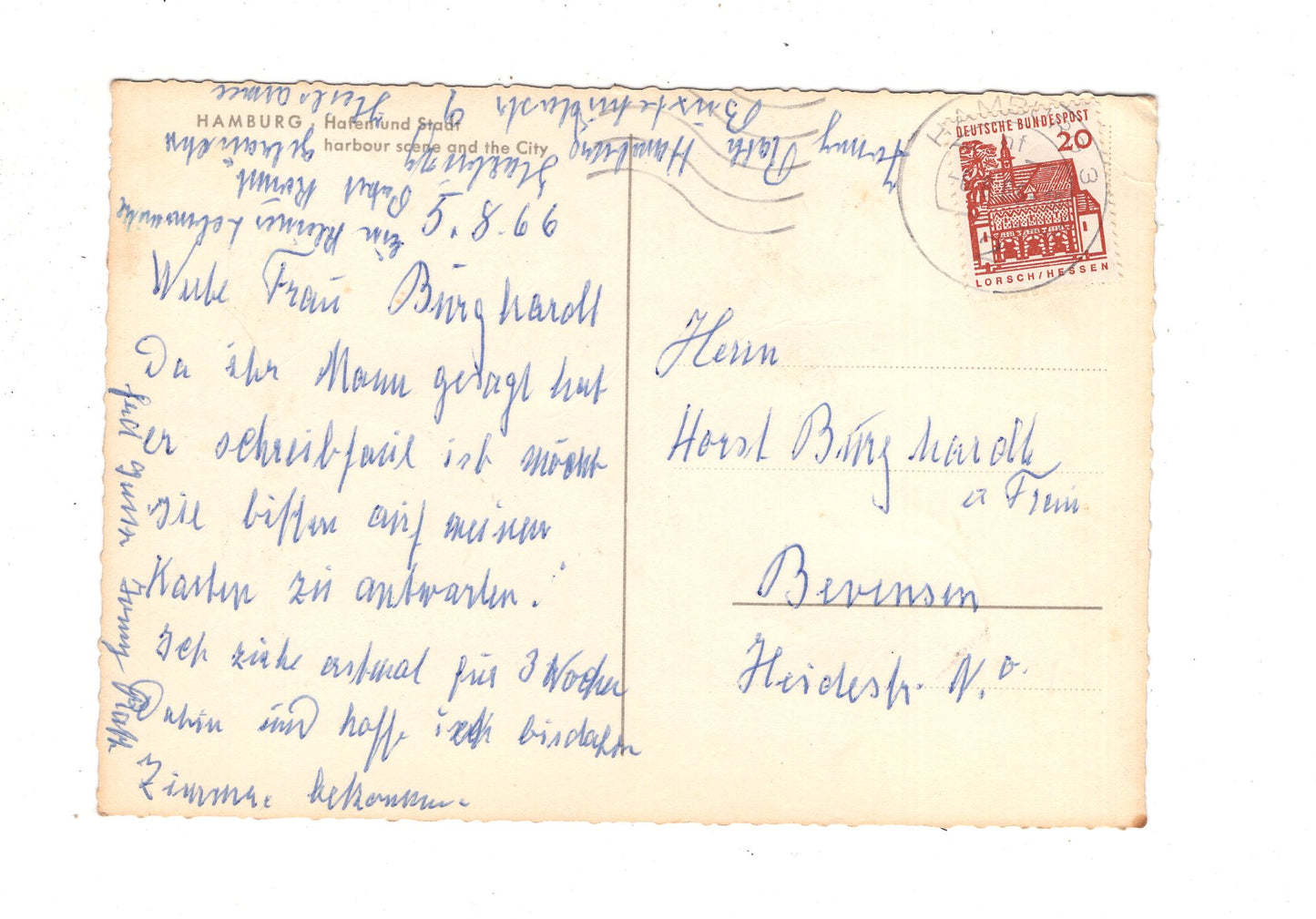 Ansichtskarte Hamburg / Hafen und Stadt / I1-70