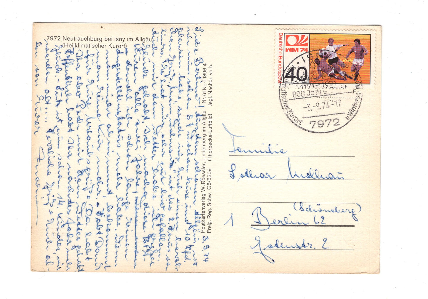 Ansichtskarte Neutrauchburg bei Isny im Allgäu / H1-57