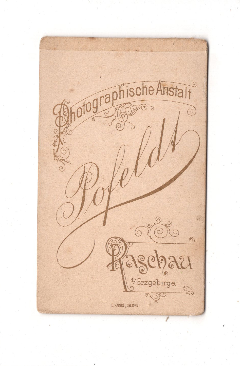 Fotografie Feine Dame - Raschau 1890er / CDV L1-27